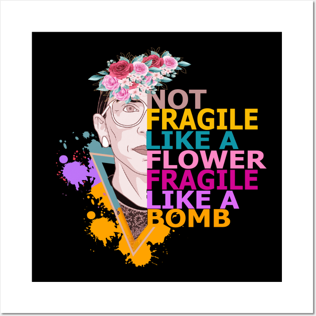 Not Fragile Like a Flower Wall Art by Creation Cartoon